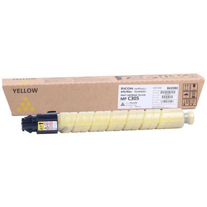 Ricoh Toner MP C305E rumen (842080) (841597) rumen, originalen toner