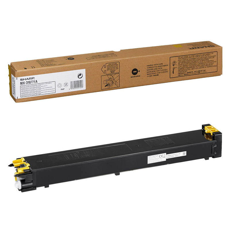 Slika - Sharp MX31GTYA rumen, originalen toner