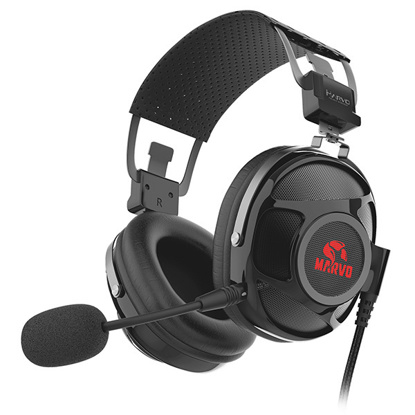 Marvo HG9053 PRO 7.1USB črne gaming naglavne slušalke z mikrofonom