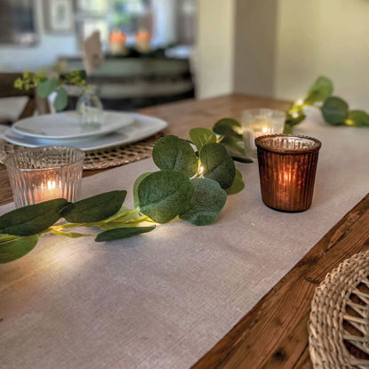 LED dekoracija z zelenjem- 20 LED diod - 2 m - topla bela