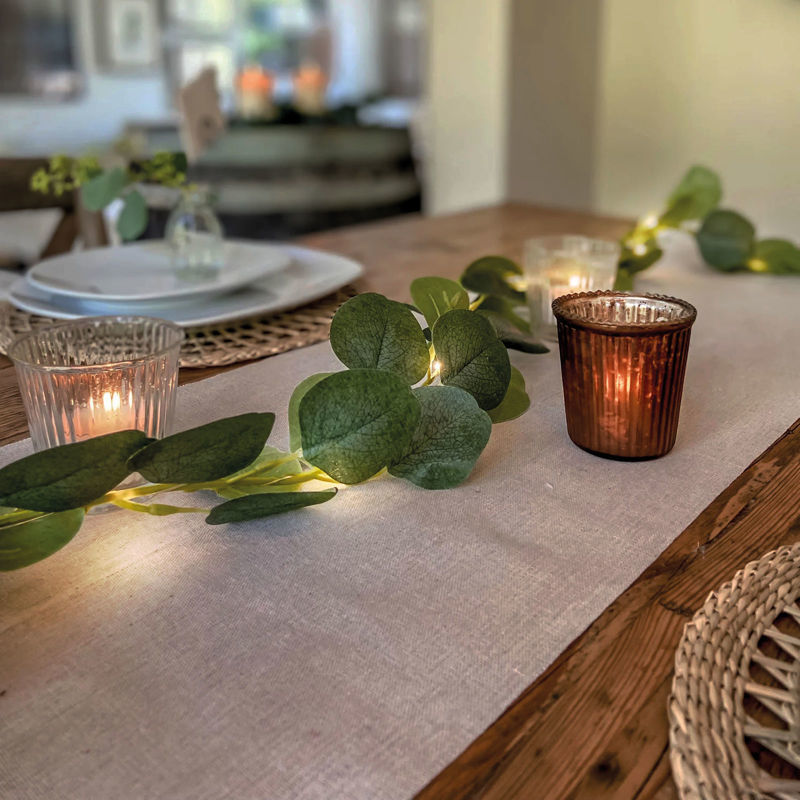 Slika - LED dekoracija z zelenjem- 20 LED diod - 2 m - topla bela