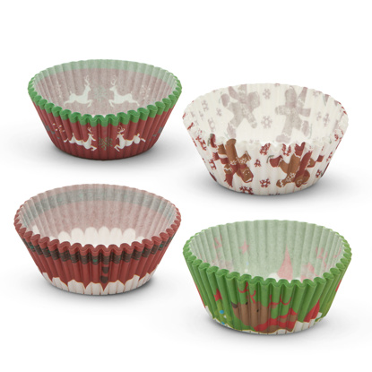 Božični set papirčkov za mafine 100 kos/paket