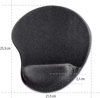 Slika - Hama 54779 črna ergonomska podloga za miško