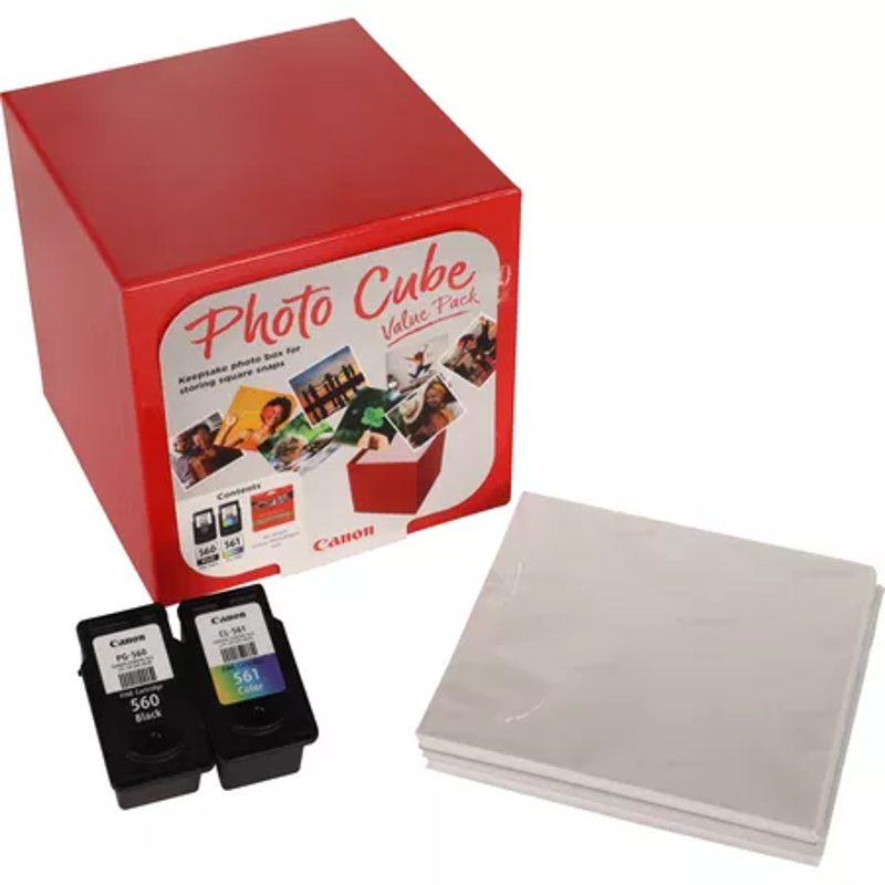 Slika - Canon PG-560/CL-561 + PP-201 (3713C007) photo cube value pack, komplet kartuš