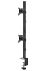 Slika - Gembird MA-D2-02 Nastavljiv navpični namizni nosilec za 2 zaslona 17”-32” črn