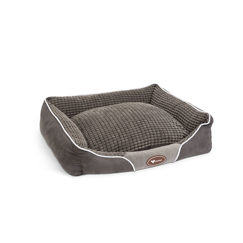 Slika - Yummie ležišče za domače živali z blazino - 60 x 50 - siva - pralna