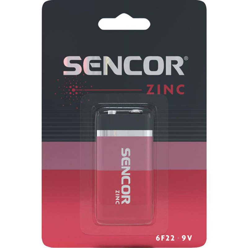 Slika - Sencor SBA 6F22 1BP 9V Zn Ni-Cd baterija