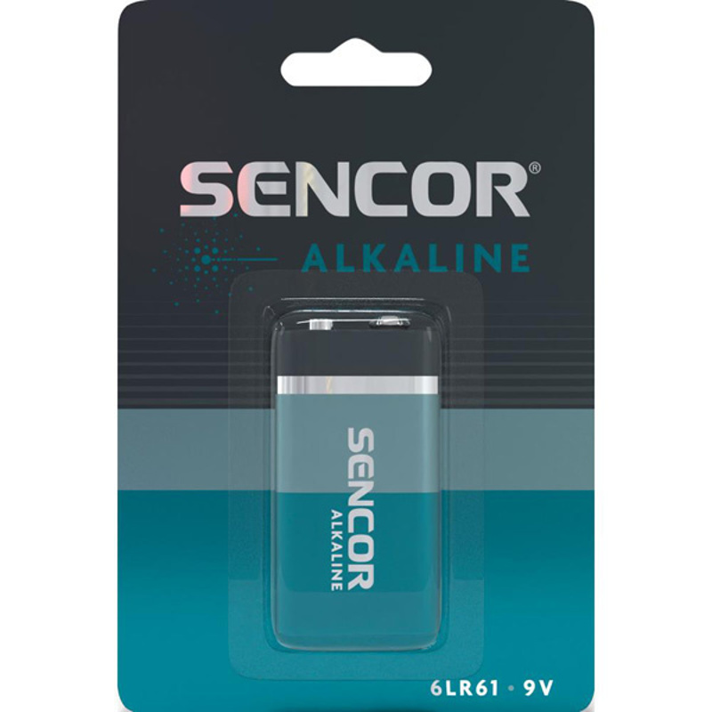 Slika - Sencor SBA 6LR61 1BP 9V Alk alkalna baterija