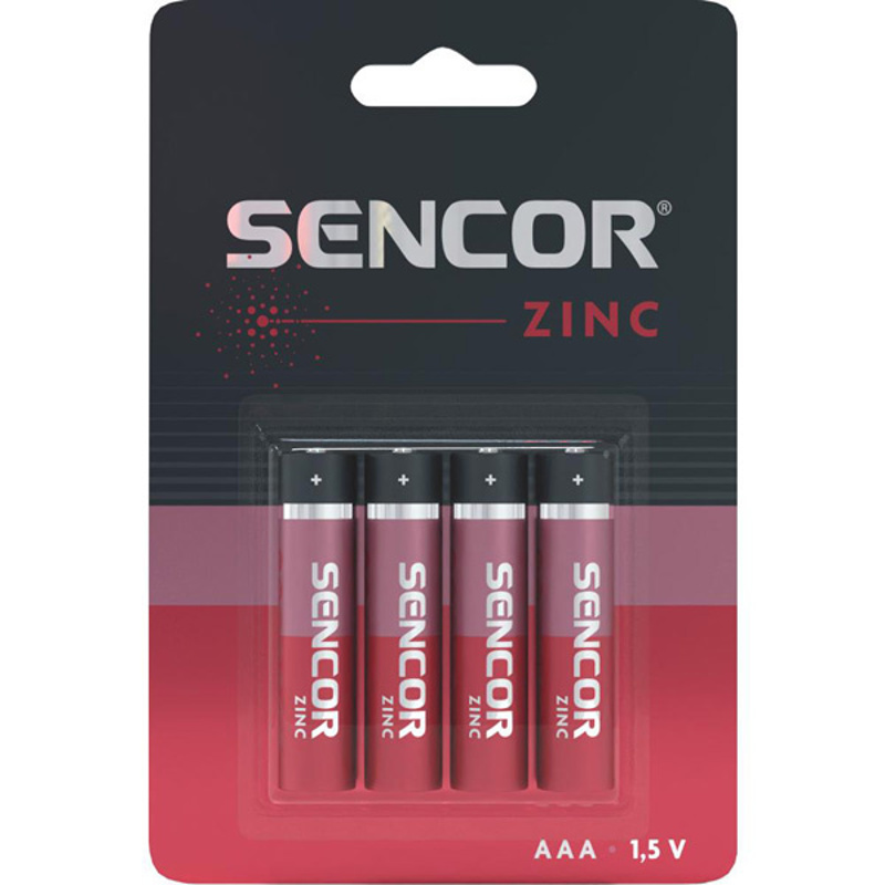 Slika - Sencor SBA R03 4BP AAA Zn Ni-Cd baterija 4 kosi
