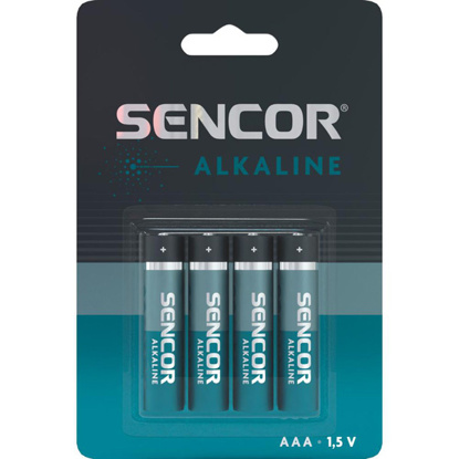 Sencor SBA LR03 4BP AAA Alk 1.5V alkalna baterija 4 kosi