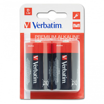 Verbatim D-LR20 (49923) 1.5V alkalna baterija 2 kosa