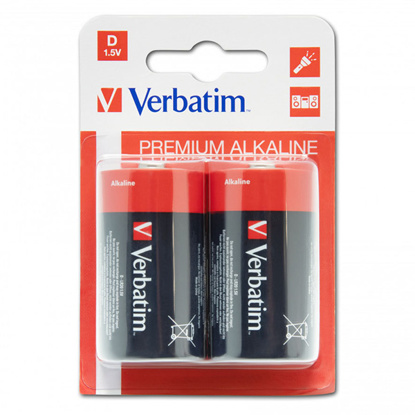 Verbatim D-LR20 (49923) 1.5V alkalna baterija 2 kosa