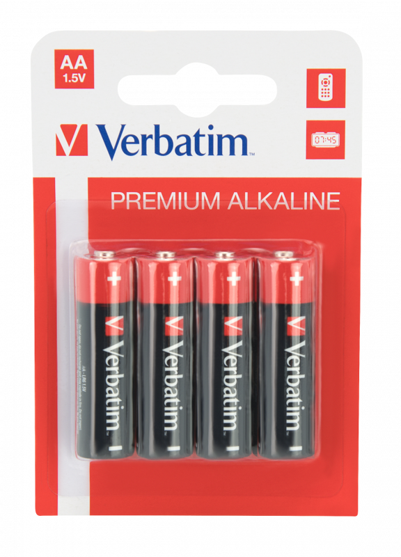 Slika - Verbatim AA (49921) 1.5V alkalna baterija 4 kosi