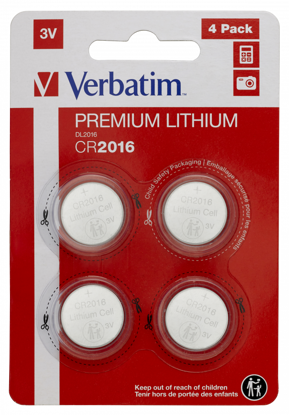 Verbatim CR2016 3V (49531) lithium baterija 4 kosi