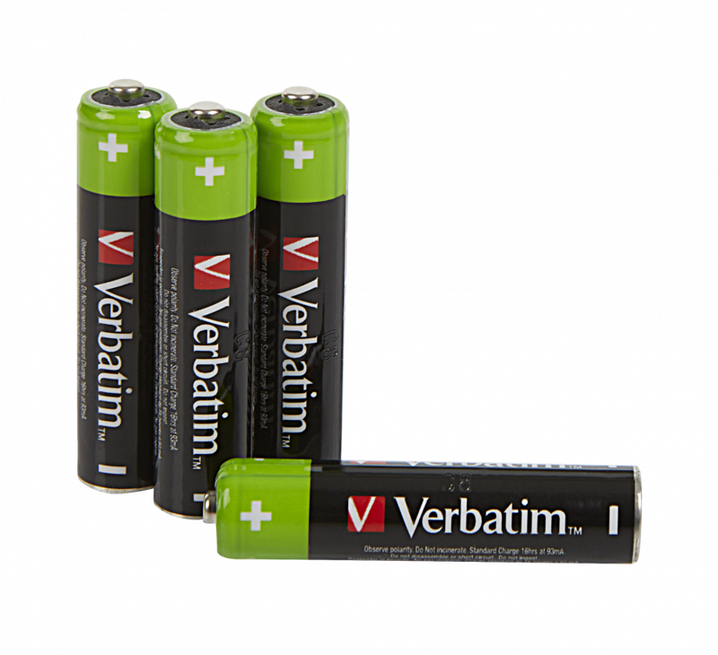 Slika - Verbatim AAA (49514) 1.2V 950 mAh Ni-MH polnilne baterije 4 kosi