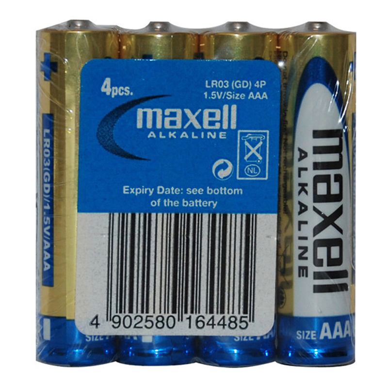 Slika - Maxell AAA (LR-3) 1.5V alkalna baterija 4 kosi