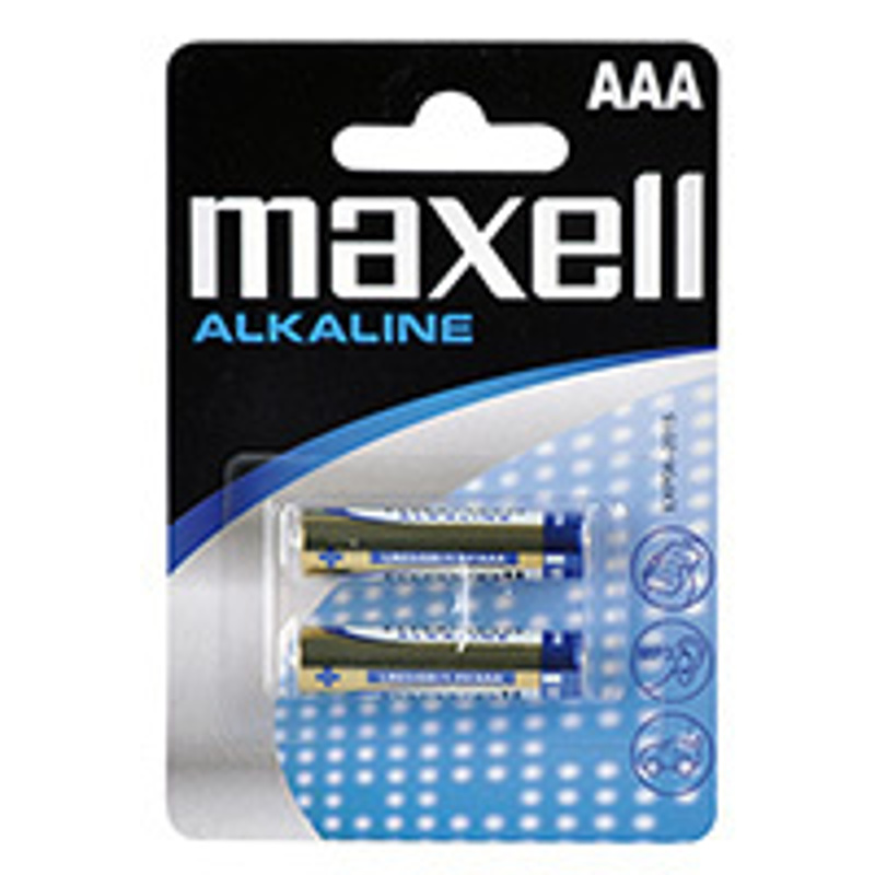 Slika - Maxell AAA (LR-3) 1.5V alkalna baterija 2 kosa