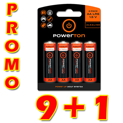 Powerton AA 1.5V alkalna baterija 36 + 4 kosov PROMO