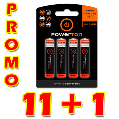 Powerton AAA 1.5V alkalna baterija 44 + 4  kosov PROMO