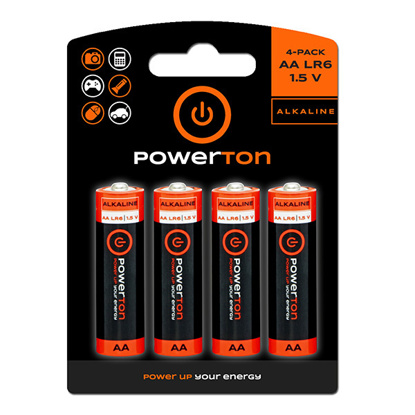 Powerton AA 1.5V alkalna baterija 4 kosi