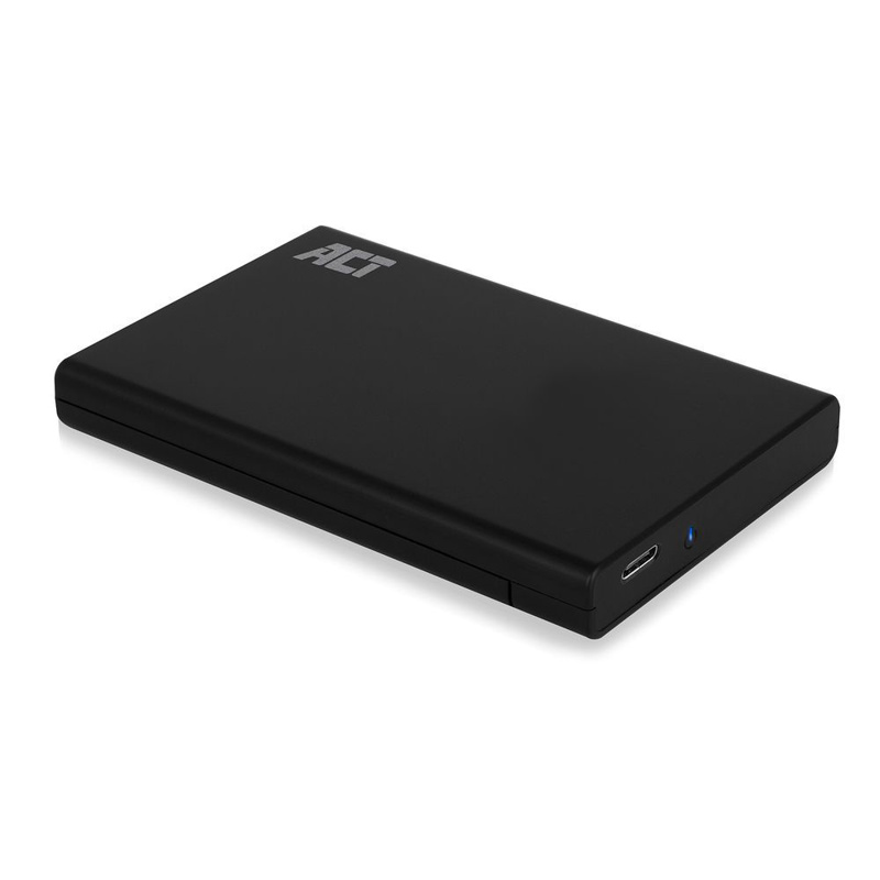 Slika - ACT AC1225 2,5" SATA USB-C 3.2 Gen2 brez vijakov aluminjasto prenosno ohišje za trdi disk/SSD