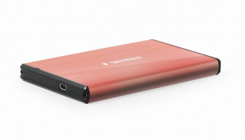 Slika - Gembird EE2-U3S-3-P USB3.0 mini 2,5" roza aluminjasto prenosno ohišje za trdi disk