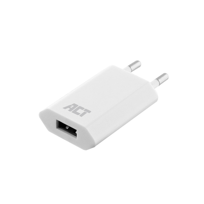 Slika - ACT AC2105 USB polnilec 1-izhod 1A 5W bel