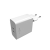 Slika - FIXED FIXC65-2C-WH Dual omrežni polnilnik USB-C PD podpira 65 W, bel