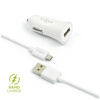 Slika - FIXED FIXCC-UM-WH komplet avtopolnilnika z USB izhodom in USB/micro USB kablom, 1 meter, 12W bel