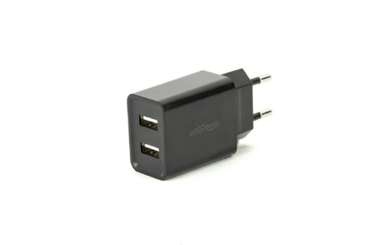 Gembird EG-U2C2A-03-BK 2-portni univerzalni USB polnilec 2.1A črn