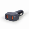 Slika - Gembird TA-U2QC3-CAR-01 2port USB avtomobilski hitri polnilec QC3.0 36W črn