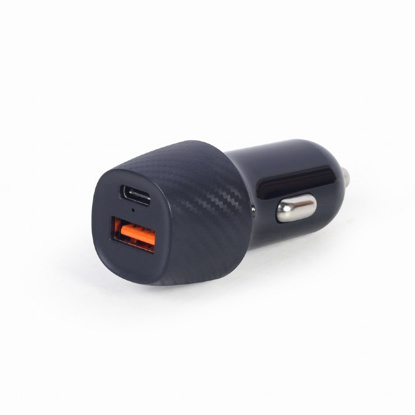 Gembird TA-U2QC3-CAR-02 2port USB avtomobilski hitri polnilec QC3.0 18W črn