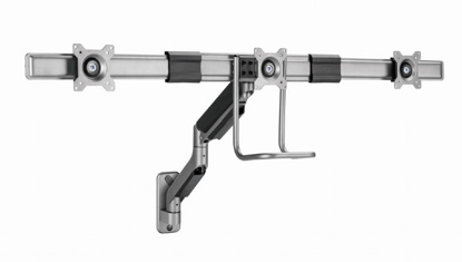 Gembird MA-WA3-01 Stenska nastavljiva roka za monitor za 3 monitorje 17"-27"