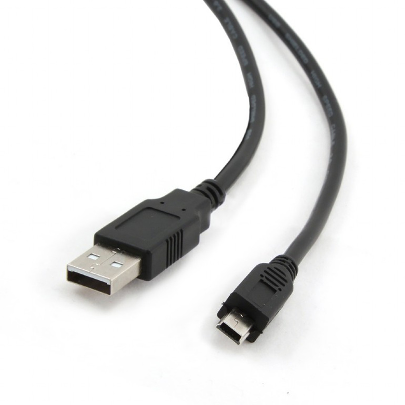 Slika - Gembird CCP-USB2-AM5P-6 USB 2.0 A - mini kabel 1,8m črn