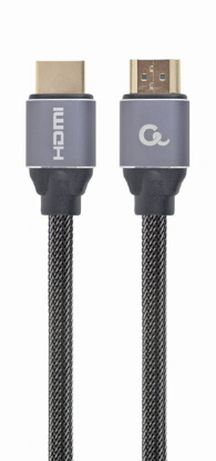 Gembird Premium Series CCBP-HDMI-5M High Speed ​​HDMI Ultra HD 4K kabel 5m črn/siv
