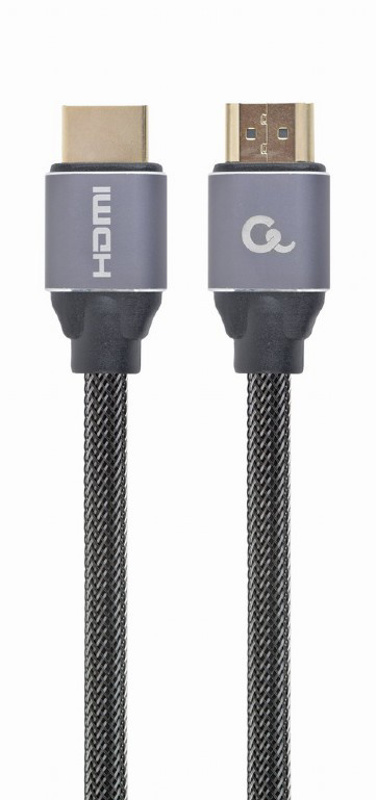 Slika - Gembird Premium Series CCBP-HDMI-5M High Speed ​​HDMI Ultra HD 4K kabel 5m črn/siv