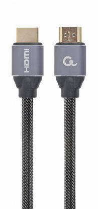 Visokohitrostni HDMI kabel Gembird CCBP-HDMI-1M Premium Ethernet 4K 60Hz (1 m, črn/siv)