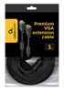 Slika - Gembird CC-PPVGAX-10-B Premium VGA-Ext HD15M/HD15F 3m HD črn