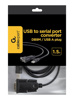 Slika - Gembird UAS-DB9M-02 pretvorniški kabel USB v serijska vrata DB9M 1,5 m črna