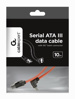 Slika - Gembird SATA3 50 cm podatkovni kabel z 90 stopinj upognjenimi kovinskimi sponkami