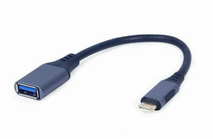 Gembird A-USB3C-OTGAF-01 USB-C na OTG (USB A) M/F siv adapter