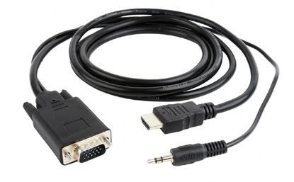 Gembird A-HDMI-VGA-03-6 HDMI na VGA in avdio adapterski kabel 1,8 m črn