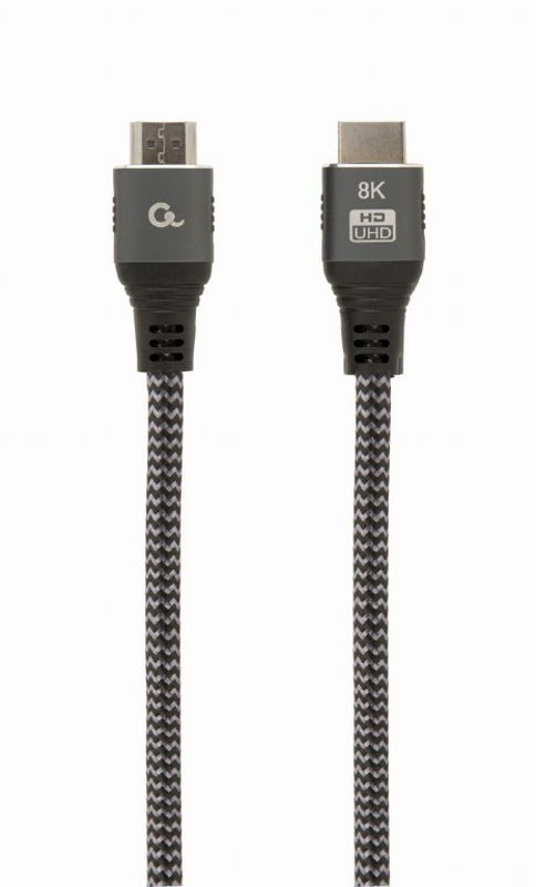 Slika - Ultra High Speed HDMI kabel Gembird CCB-HDMI8K-1M Ethernet 8K 60Hz (1 m, siv)