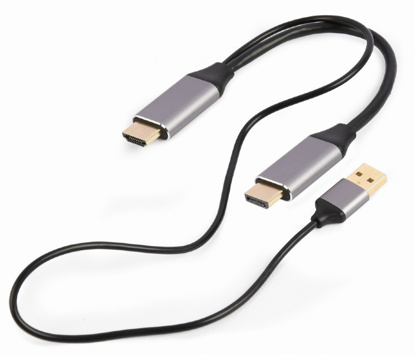 Gembird A-HDMIM-DPM-01 Active 4K HDMI na DisplayPort M/M adapterski kabel 2m črna