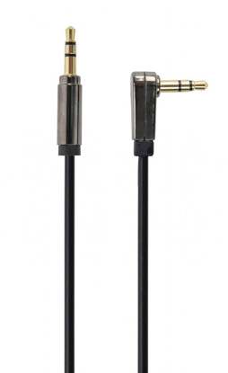 Gembird CCAP-444L-6 pravokotni 3,5 mm stereo audio kabel 1,8 m črn