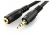 Slika - Gembird CCA-421S-5M audio kabel JACK 3.5mm M/JACK 3.5mm F 5m črn podaljšek
