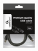 Slika - Gembird CCF-USB2-AMBM-6  vrhunski kabel USB 2.0 A-B 1,8m črn