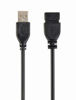 Slika - USB kabel[USB 2.0] - Gembird USB A (M) - USB A (F) kabel, 1,8 m, črna (CCP-USB2-AMAF-6)