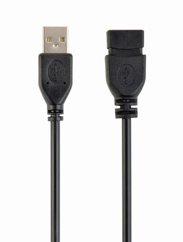 Slika - USB kabel[USB 2.0] - Gembird USB A (M) - USB A (F) kabel, 1,8 m, črna (CCP-USB2-AMAF-6)