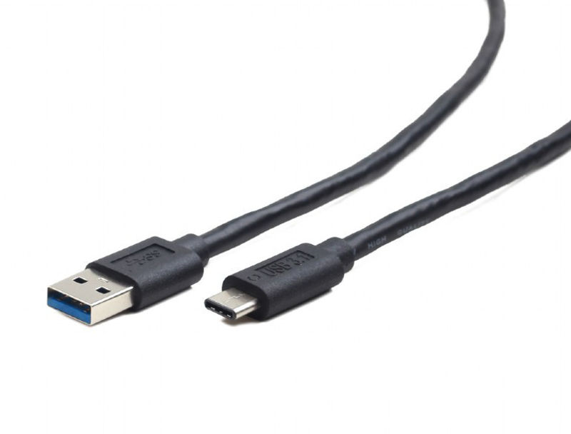 Slika - USB kabel[USB 3.0] - Gembird USB A (M) - USB C (M) kabel, 3 m, črna (CCP-USB3-AMCM-10)